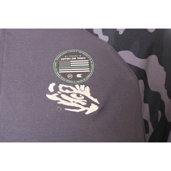 NEW Louisiana State LSU Tigers Colosseum OHT Camouflage 1/4 Zip Shirt Men's L - Picture 3 of 9